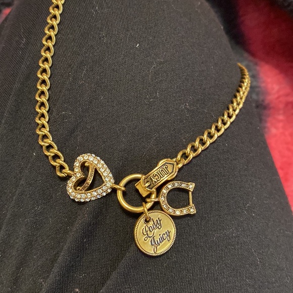 Gold Juicy Couture Charm choker necklace - Picture 1 of 4